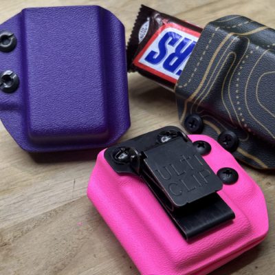 Porte-Snickers en kydex, fixation molle ou UltiClip
