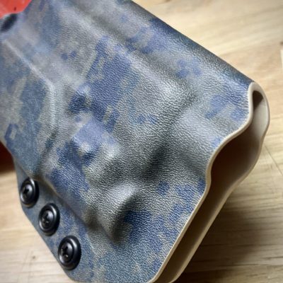 Holster OWB extérieur, fixation QLS Safariland, Camo Digital Forest